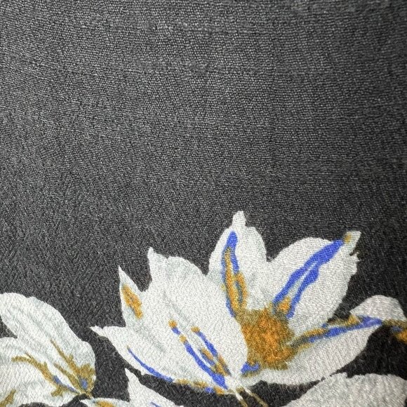 Free People Wanderer Mini Dress Gray Floral Cutout Long Bell Sleeve Lace Size XS - Picture 4 of 16